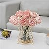 Elegant Gold Geometric Metal Vase with Glass Insert for Home Decor