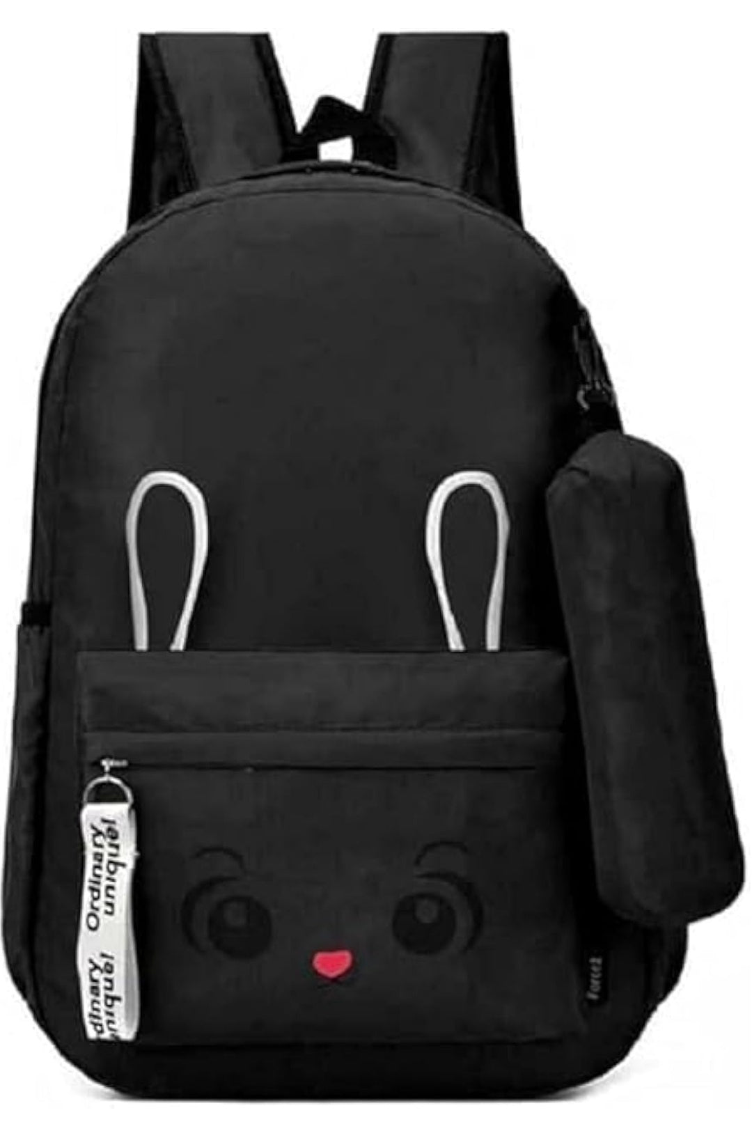 Kausbabi Korean Design Women's & Girls Backpack | Best Waterproof School & College Bag | Gift for GIrls Pack of 1 | Bunny Printed School Bags with Pencil Pouch kids Travel & Gifts Bags