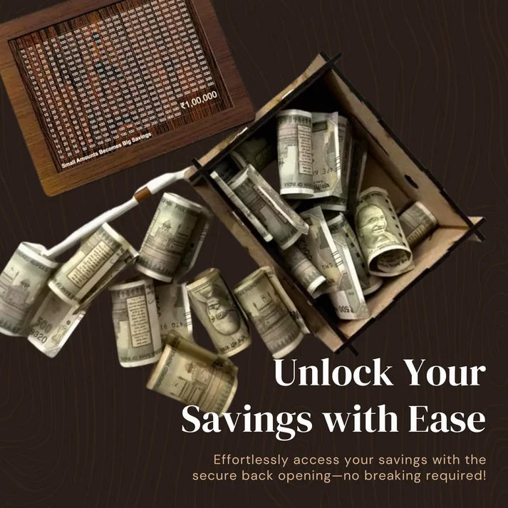 Piggy Bank for Kids & Adults, Savings One Lakh Challenge Box