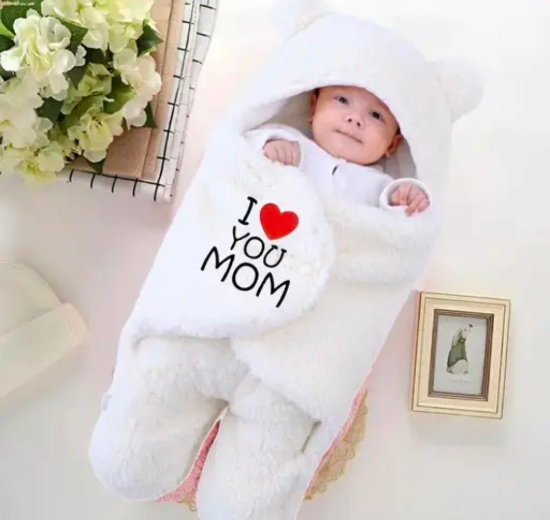 Brandonn Baby Blankets Newborn Pack of hooded Wearable Swaddle Wrapper For Baby Boys and Baby Girls