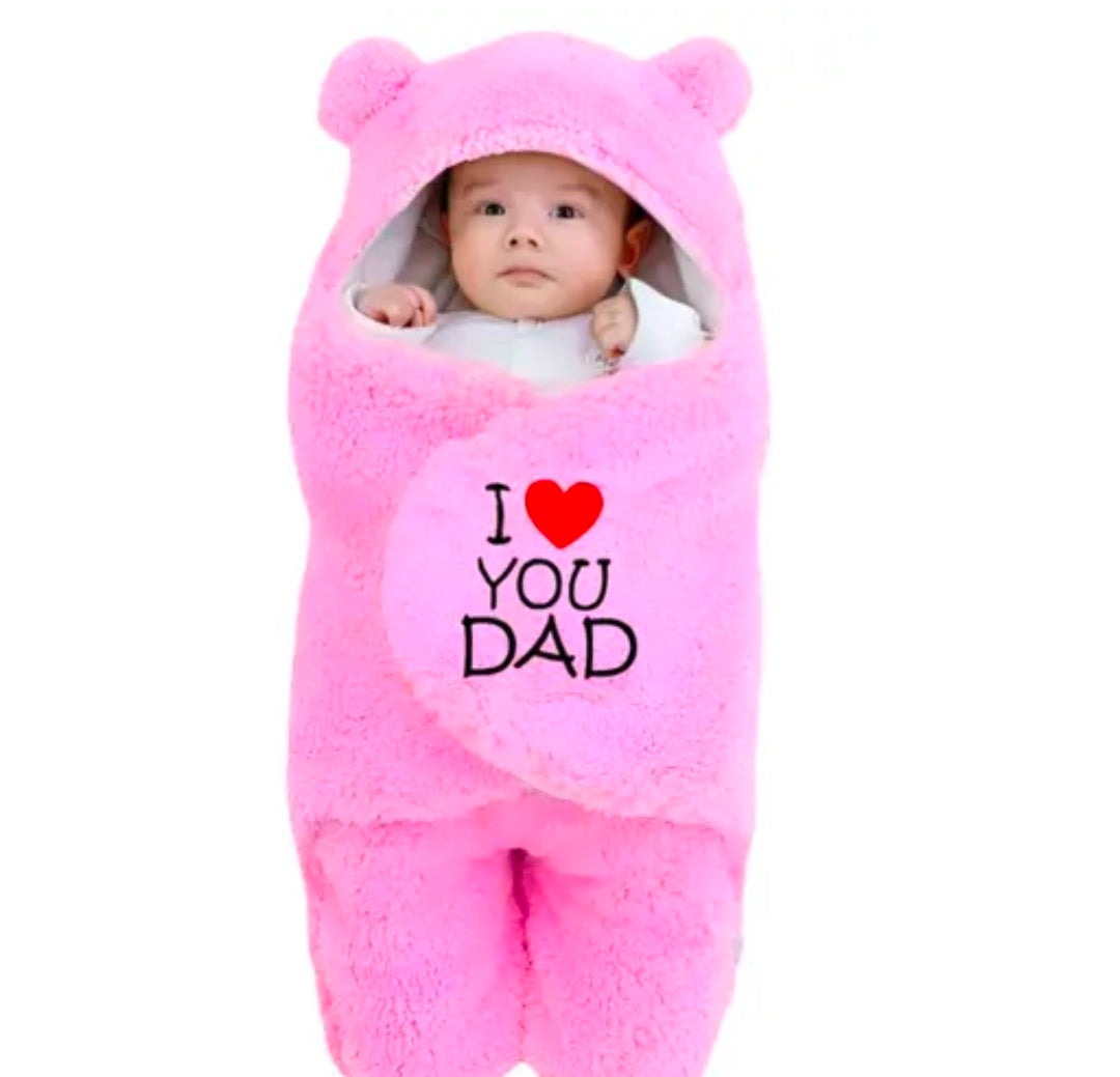 Brandonn Baby Blankets Newborn Pack of hooded Wearable Swaddle Wrapper For Baby Boys and Baby Girls