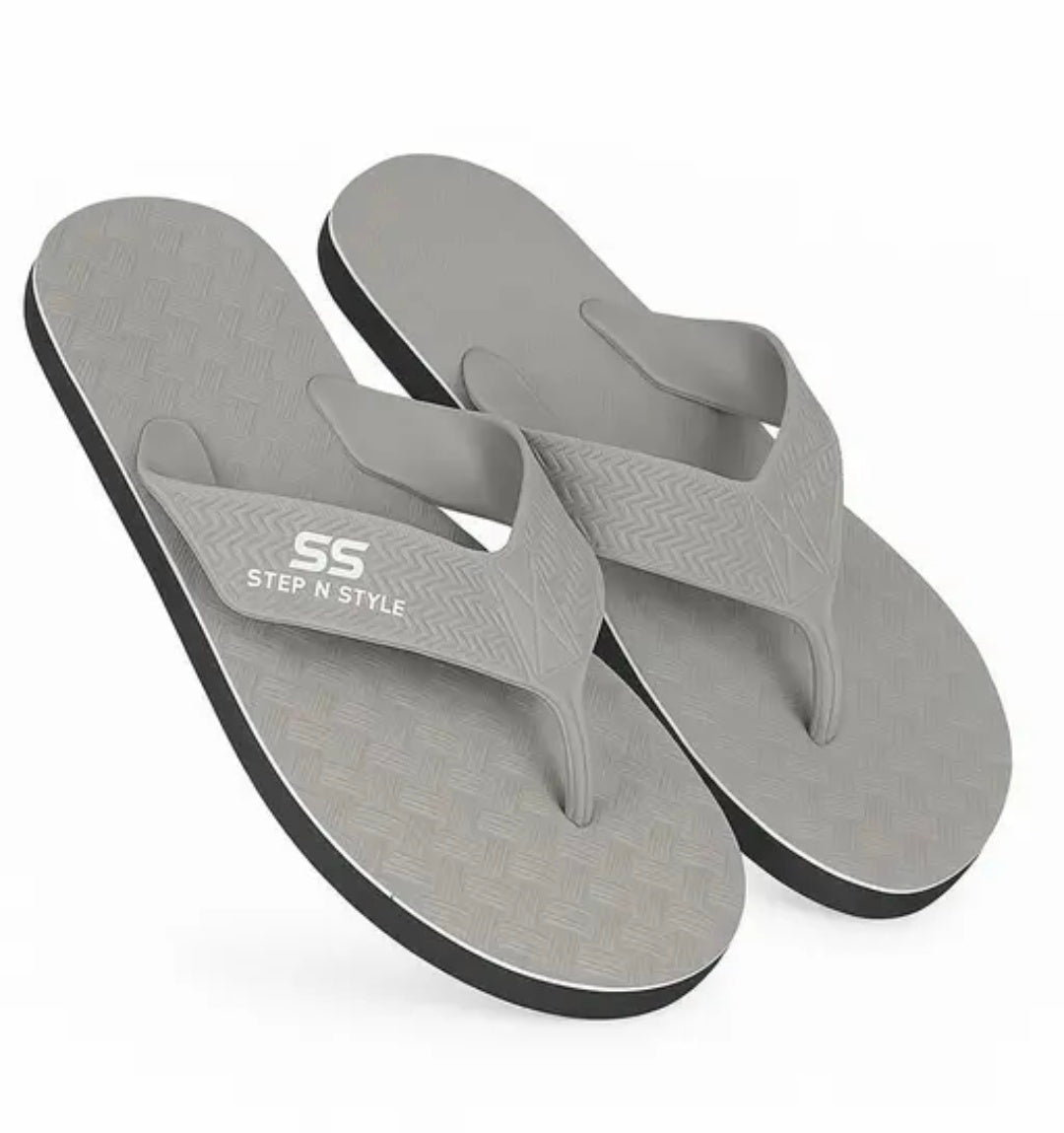 Pack of 2 Men Slipper black colour & grey colour comfort and trendy slipper For Men's