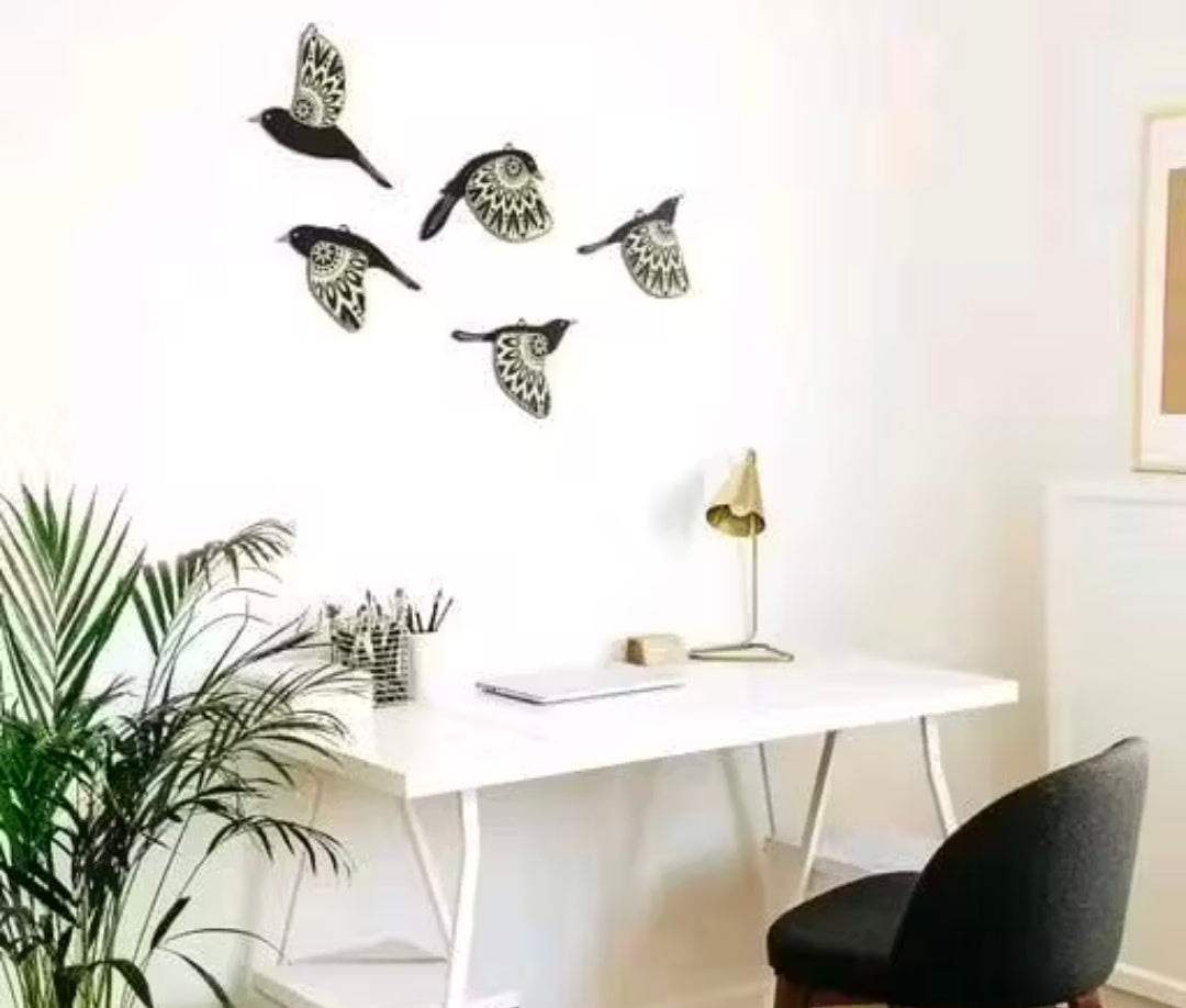 JK Love Birds Wall Decor Elegant Love Bird Home Decor Office Hotel Wall Hanging