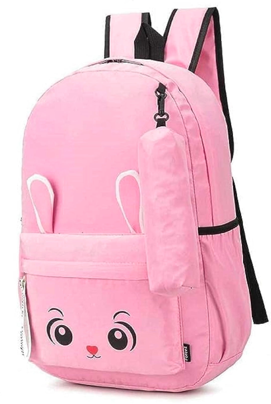 Kausbabi Korean Design Women's & Girls Backpack | Best Waterproof School & College Bag | Gift for GIrls Pack of 1 | Bunny Printed School Bags with Pencil Pouch kids Travel & Gifts Bags