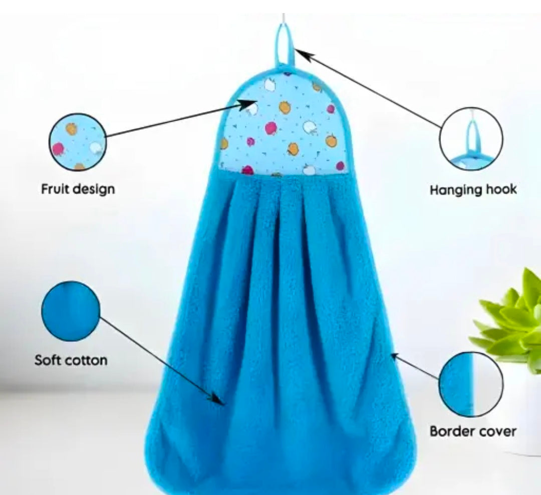 Krishna hand towel for kitchen napkin pack of 6 - napkin | hand napkin | kitchen napkin | kitchen towel | baby towel | microfibre kitchen towel | hanging hand towel