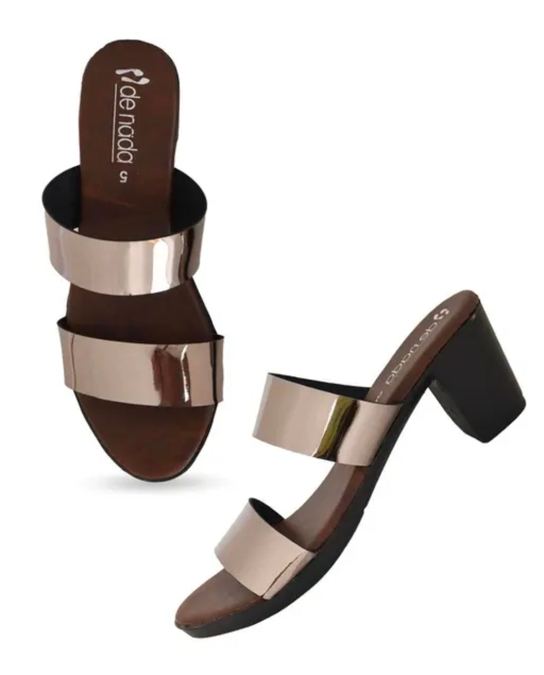 Grey Block Heels Women & Girls Sandal