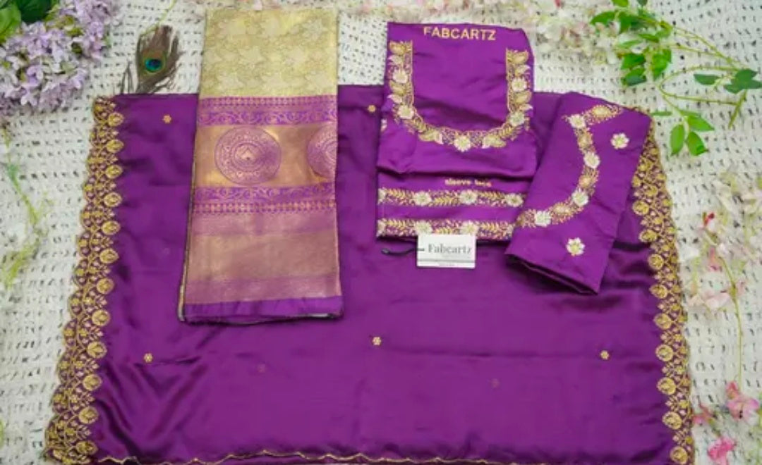 Beautiful Embroidery work Unstitched Half Saree with Woven Design & Rangoli Embroidery Dupatta For Women