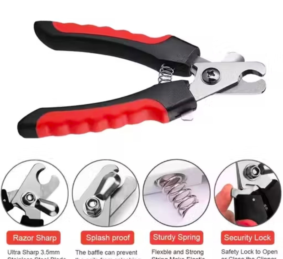 FOURESTA Durable Large Size Dog/Cat Nail Filer Scissor Nail Clipper
