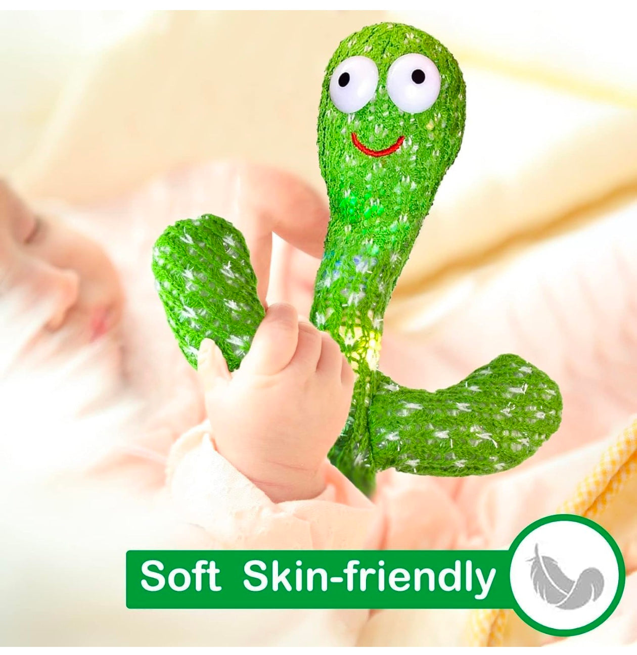 Rechargeable Toys Talking Cactus Baby Toys for Kids Dancing Cactus Toys Can Sing Wriggle & Singing Recording Repeat What You Say Funny Education Toys for Children Playing Home Decor for Kids