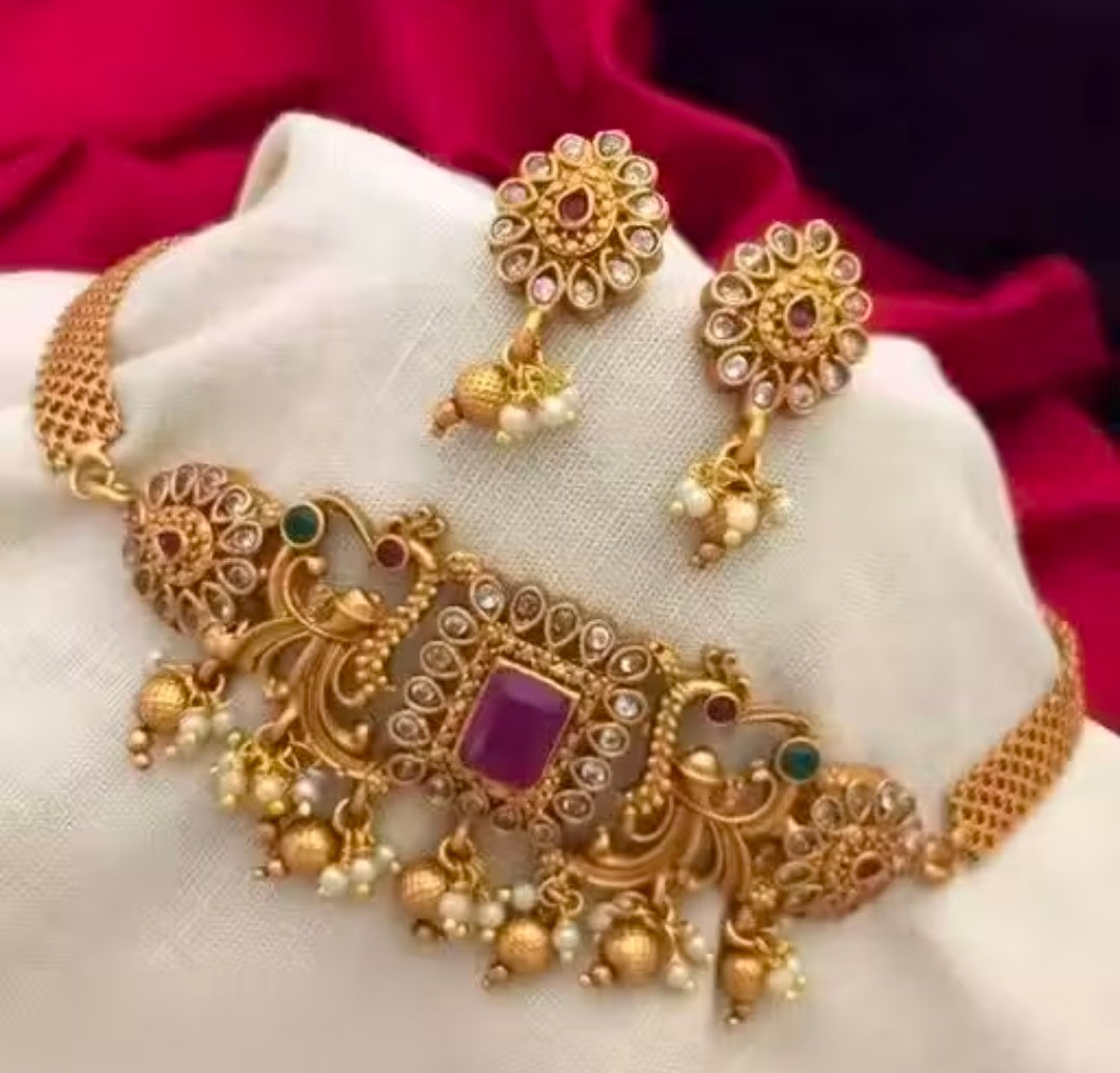 Premium Quality Trending Design Chokar Jwellery Set for Women & Girls