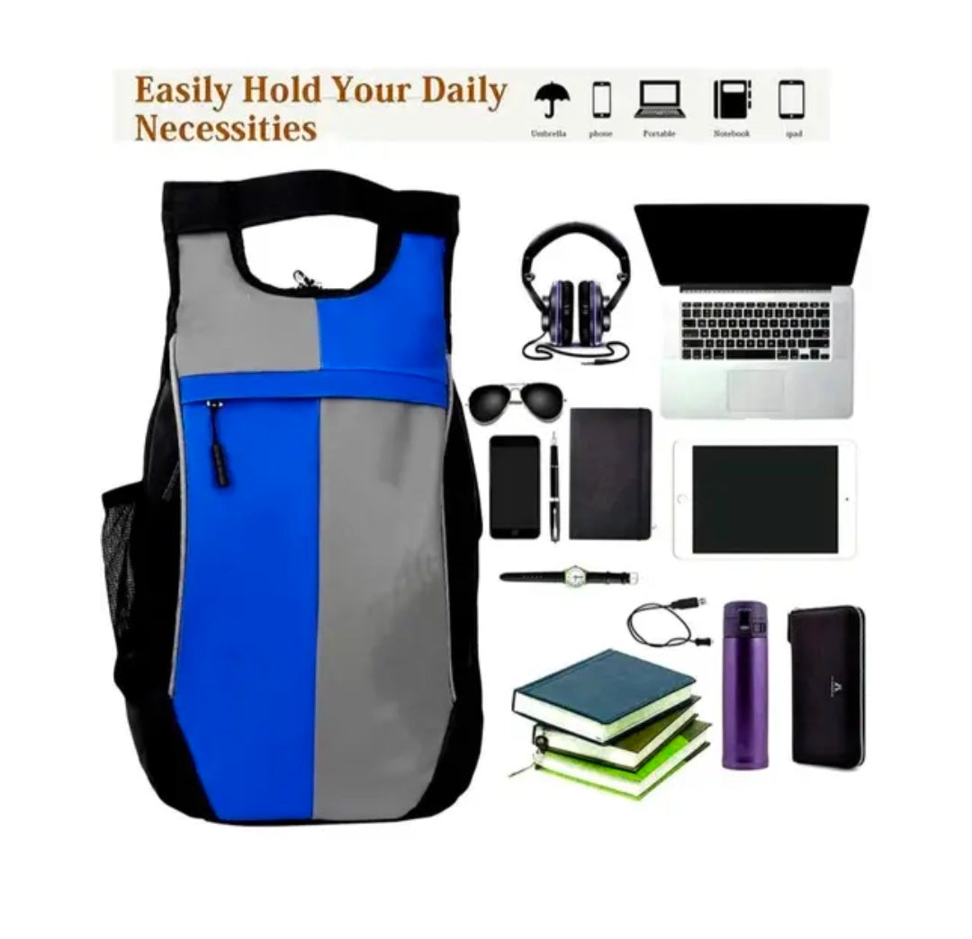Medium 25 L Laptop Backpack Light Weight High Quality Backpack For School College And Office (Blue, Grey)