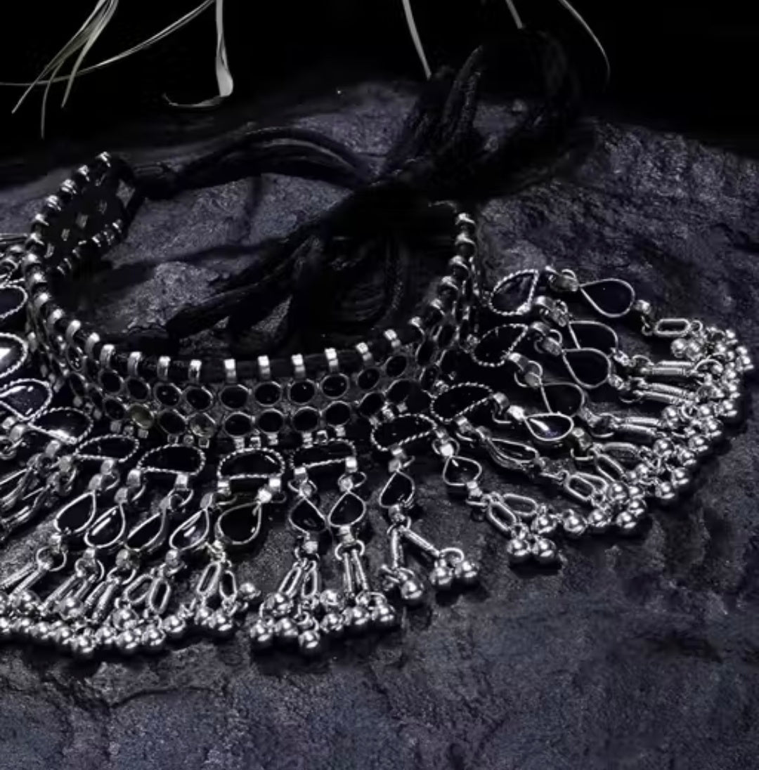 Oxicraft black oxidized jewellery set