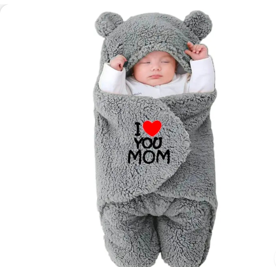 Brandonn Baby Blankets Newborn Pack of hooded Wearable Swaddle Wrapper For Baby Boys and Baby Girls