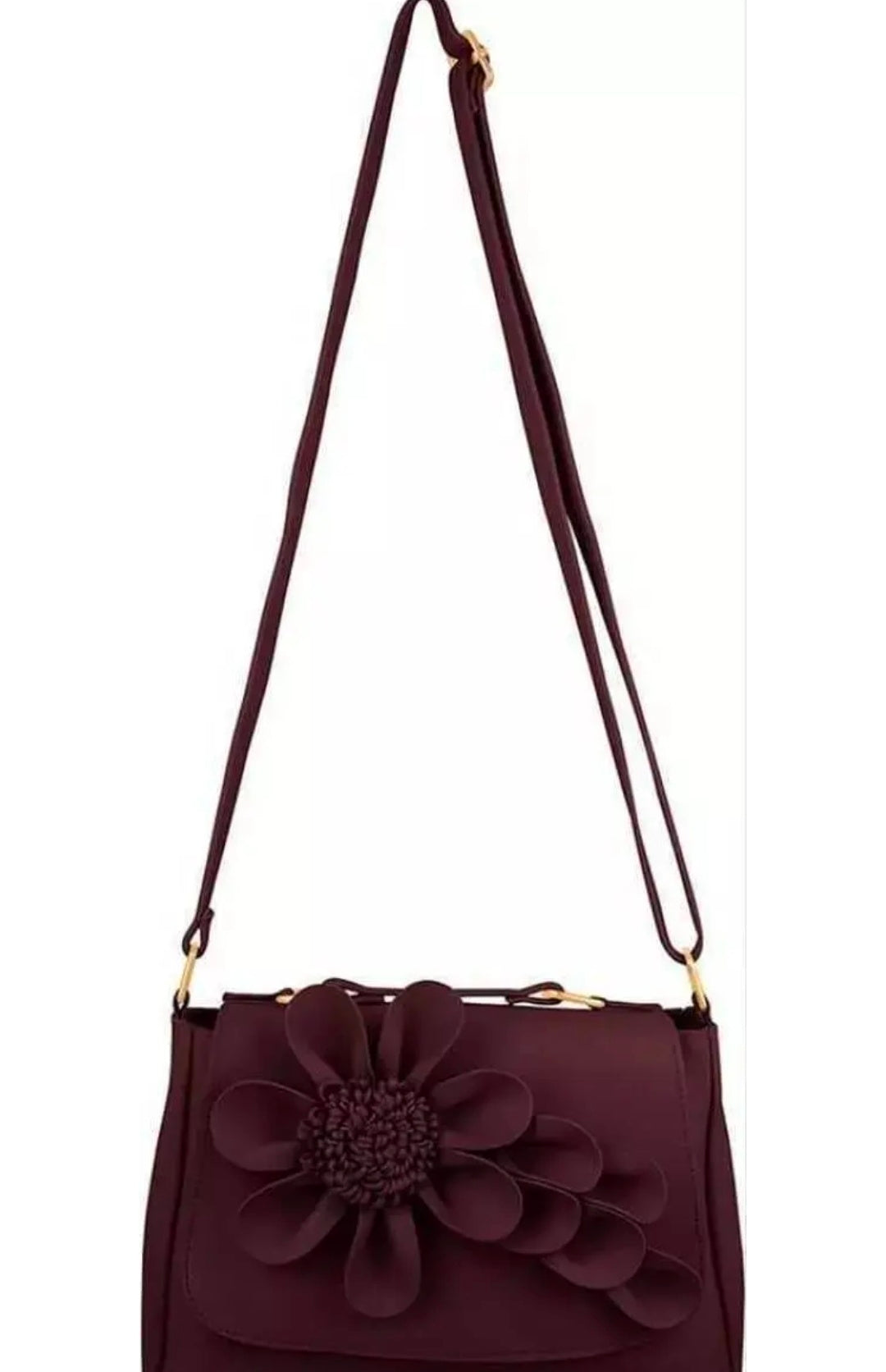 Cute Sling Bag & Handbag | Designer Girls Purse | Handbag with Floral Design, Women's Faux Leather Sling Bag with Floral Applique