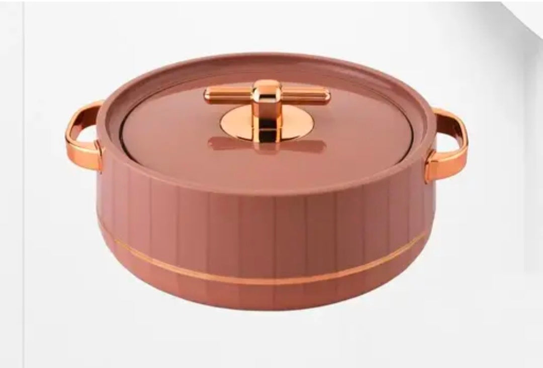Deluxe Decor 3000 Inner Stainless Steel Insulated Casserol PurpleGold Thermoware Casserole (1600 ml)