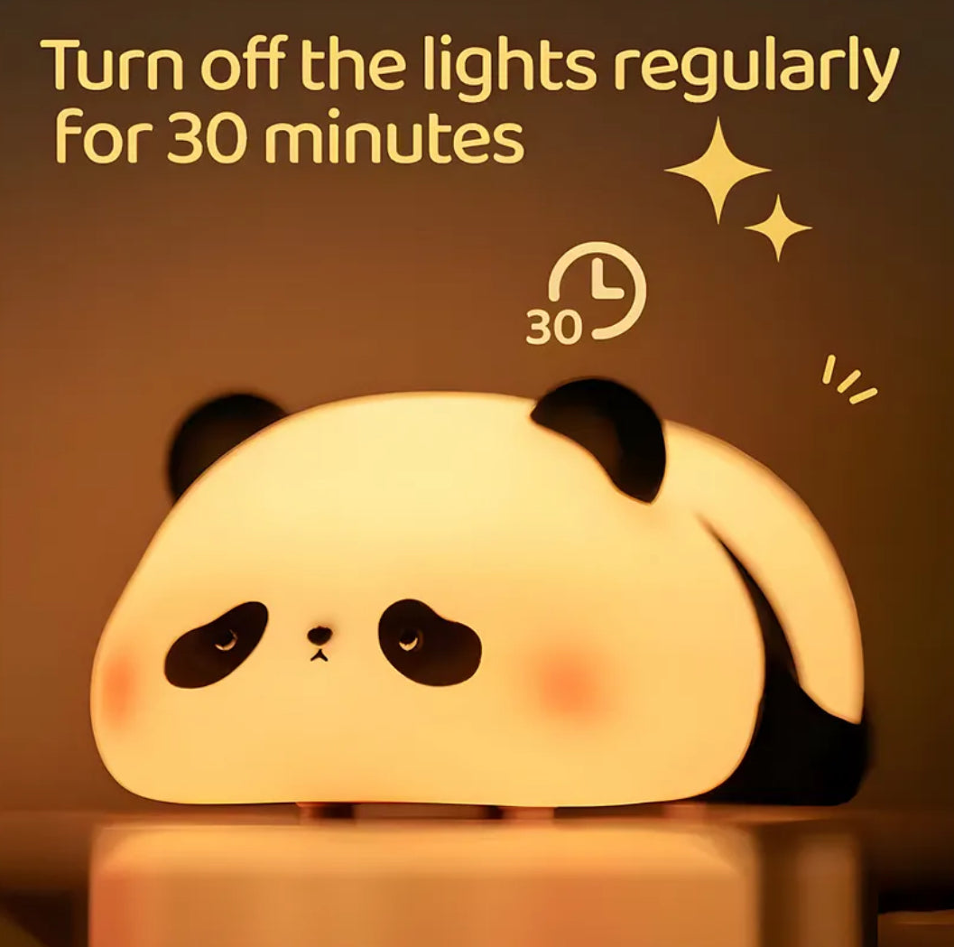 Panda silicon lamp