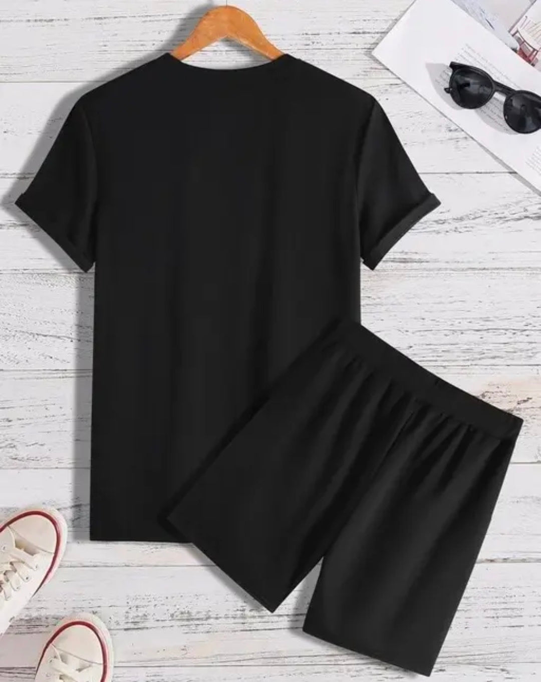 MEN'S POLYESTER PRINTED ROUND NECK SHORT SLEEVES BLACK BIRD PRINTED TRACKSUIT - HALF TSHIRT & SHORTS | MEN'S TRACK SUIT | TRACK SUIT FOR MEN | BLACK TRACK SUIT FOR MEN'S | BOYS TRACK SUIT | POLYESTER TRACK SUIT | TRACK SUIT
Name: MEN'S POLYESTER PRINTED R