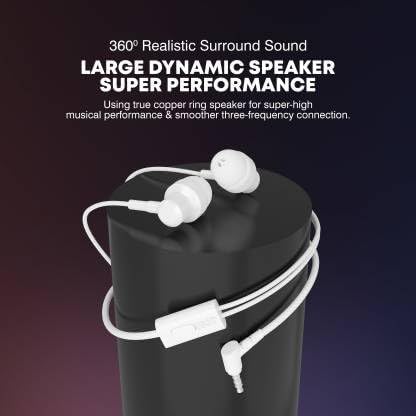 Basic In-Ear Earphones with Mic: Wired Headset for Clear Audio (2-Pack)
