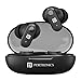 Portronics Harmonics Twins S16 Wireless Earbuds: 24-Hour Playtime, Clear Calls, Gaming, Low Latency, Bluetooth 5.3, LED Display, Type-C Fast Charging in Black