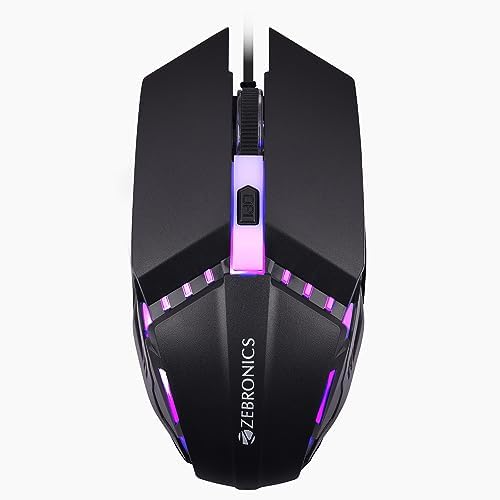 Portronics Toad 101 Wired Optical Mouse with 1200 DPI, Plug & Play, Hi-Optical Tracking