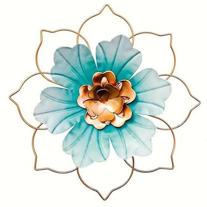 Modern Metal Art Wall Hanging: Iron Floral Decor for Living Room, Office, Diwali Gift