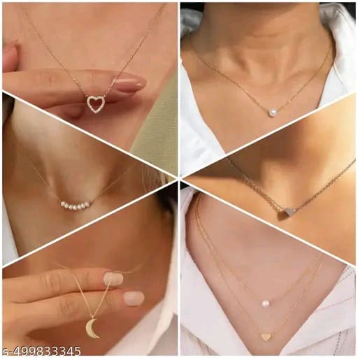 Allure Bejeweled Women Necklaces & Chains(6 pcs)