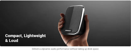 ZEBRONICS Fame 2.0 USB Computer Speakers: 5 Watts, USB Powered, AUX, Volume Control
