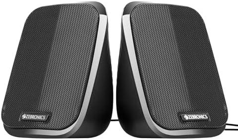 ZEBRONICS Fame 2.0 USB Computer Speakers: 5 Watts, USB Powered, AUX, Volume Control