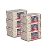 BB BACKBENCHERS Premium Saree Storage Bags for Wardrobe Organization - 6 Pack