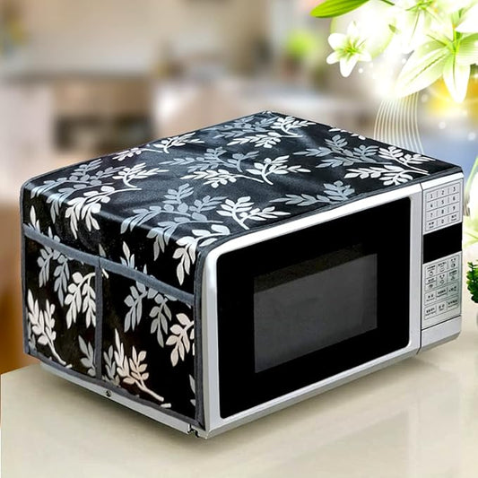 KANUSHI Industries® Microwave Oven Top Cover with 4 Utility Pockets