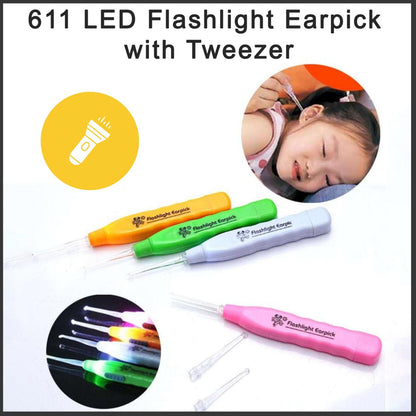 Illuminated Ear Pick & Tweezer Set: Safe, Gentle Ear Cleaning Tool