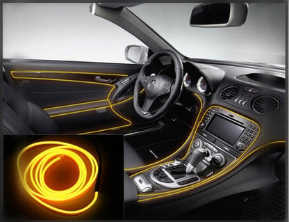 GlowRide Vibe Flexible Ambient Car Interior Lights - Music Sync RGB Multi-Color