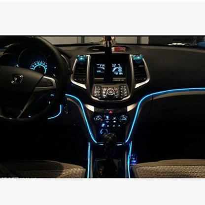 GlowRide Vibe Flexible Ambient Car Interior Lights - Music Sync RGB Multi-Color
