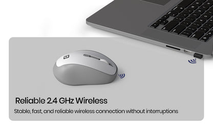 Portronics Toad 34 Wireless Mouse: Ergonomic, Adjustable Sensitivity, USB Receiver