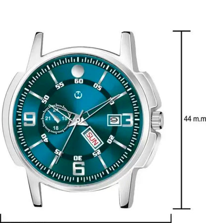 Silver Stainless Chain Green Dial Men’s & Boy’s Analog Watch