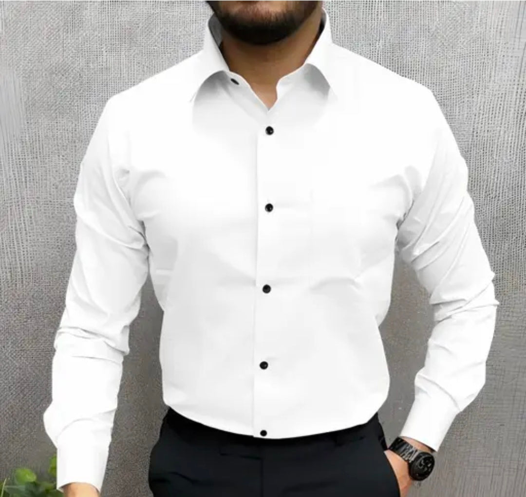 Mans Stylish Shirt Pent Pair trouser lowers uppers cotton shirt Men Regular Fit Solid Curved Collar Casual Shirt