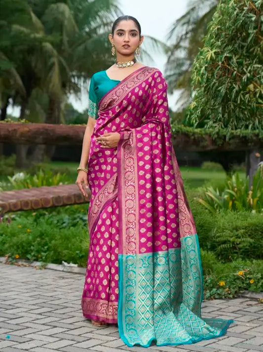 Varanga Women Kanjivaram Saree With Blouse Piece Styles Come And Go But Banarasi Silk Sarees Never Go Out