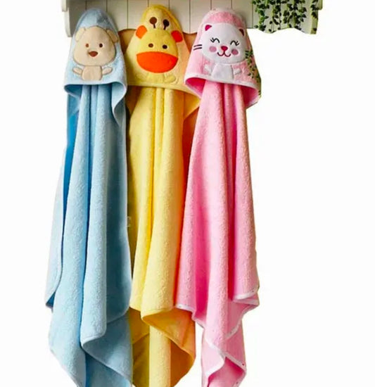 Aakriti Embroidered Single Hooded Combo Winter Baby Blanket & Wrapper | For Baby Boys & Baby Girls |Pack of -3Pc in Multicolor