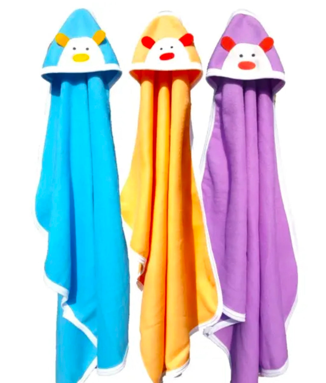 Aakriti Embroidered Single Hooded Combo Winter Baby Blanket & Wrapper | For Baby Boys & Baby Girls |Pack of -3Pc in Multicolor