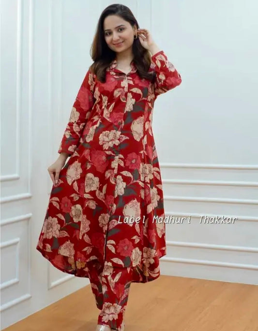 GRECIILOOKS Women Co Ord Set for Women | Co Ord Set for Women Stylish | Kurta Set for Women | Kurta Set | Ethnic Co Ord Set for Women | 3/4 Sleeve Women Co-ord set