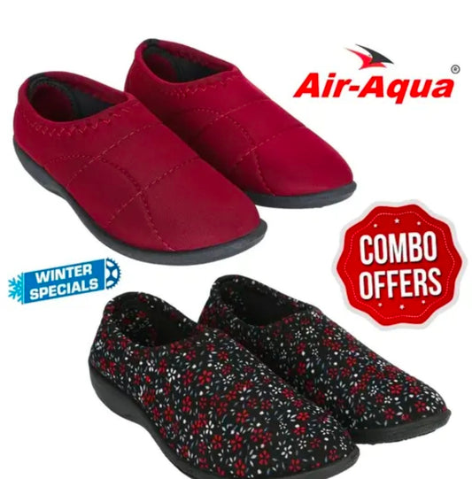Airaqua Daily Wear Shoes/Women's Slipon Running Shoes/Winter bellies /walking/gym/traning, casual shoes