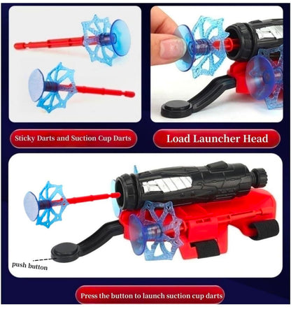 Spider Web Shooters Toy for Kids Fans, Hero Launcher Wrist Toy Set,Cosplay Launcher Bracers Accessories,Sticky Wall Soft Bomb Funny Children's Educational Toys