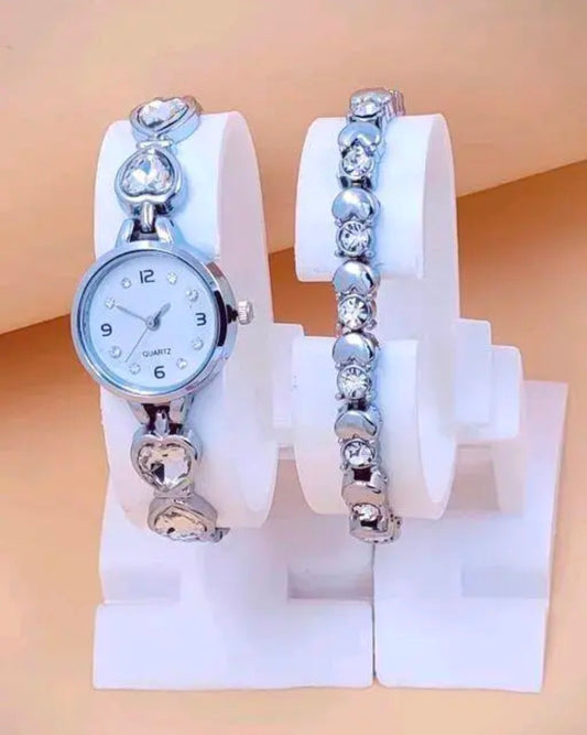 Classic women metal analog watch for women