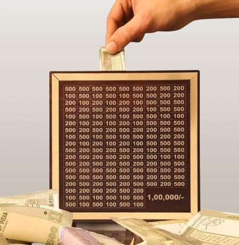 Piggy Bank for Kids & Adults, Savings One Lakh Challenge Box