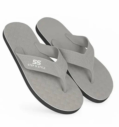 Pack of 2 Men Slipper black colour & grey colour comfort and trendy slipper For Men's