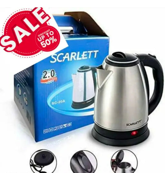 Scarlet Electric Kettle 2 litre,hot water,tea,coffee,milk, rice,and cooking foods kettle( pack of 1)