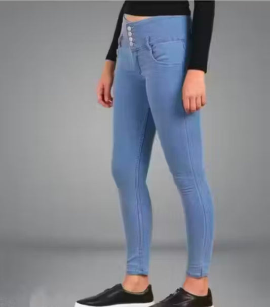 5 Button Jeans for women,Slim Fit Denim Jeans