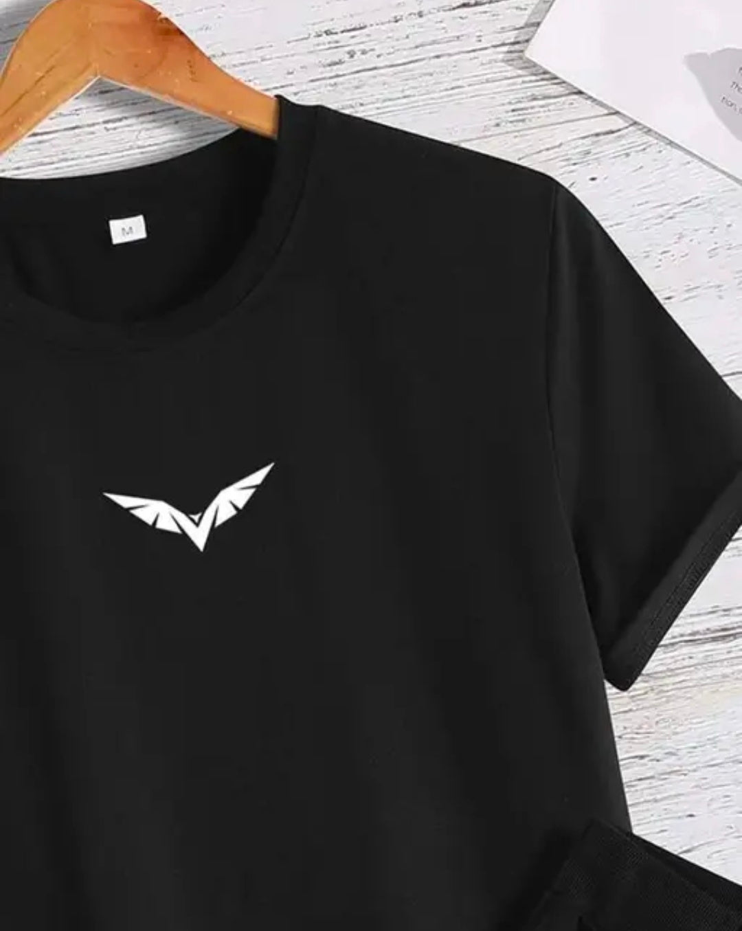 MEN'S POLYESTER PRINTED ROUND NECK SHORT SLEEVES BLACK BIRD PRINTED TRACKSUIT - HALF TSHIRT & SHORTS | MEN'S TRACK SUIT | TRACK SUIT FOR MEN | BLACK TRACK SUIT FOR MEN'S | BOYS TRACK SUIT | POLYESTER TRACK SUIT | TRACK SUIT
Name: MEN'S POLYESTER PRINTED R