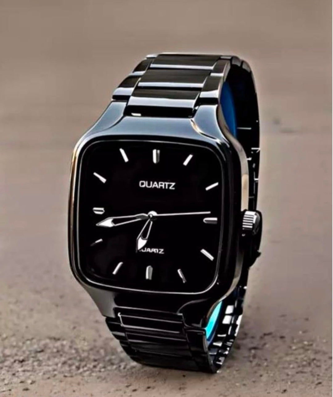 Vishnu watches Men’s Stylish Analog Watch Classic Dial with Durable Strap Everyday Casual Formal Wear Timepiece (Black)