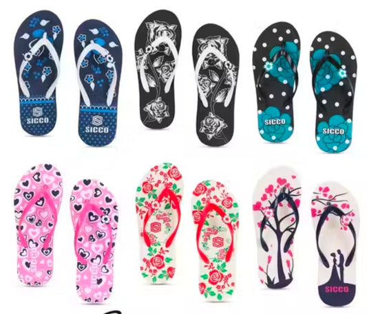 SICCO Slippers for women pack of 6